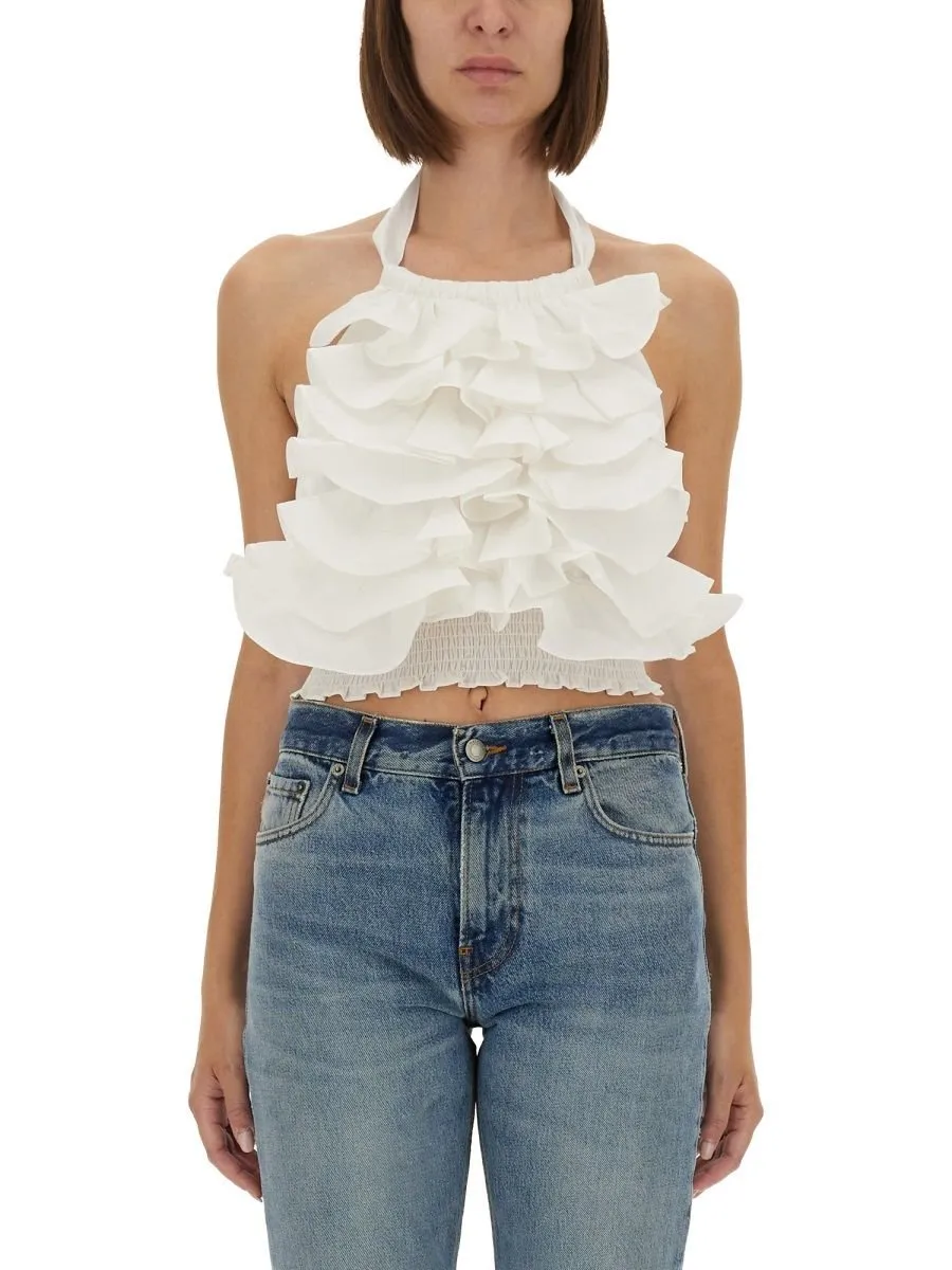 Ruffled Halter Top