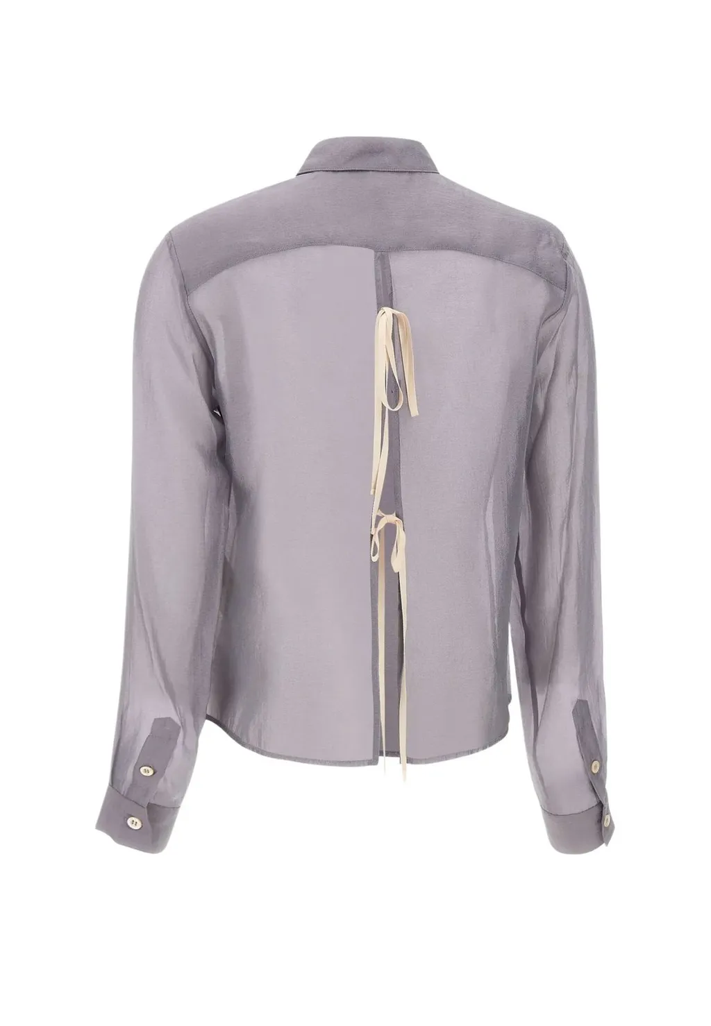 Sheer Button-Up Shirt