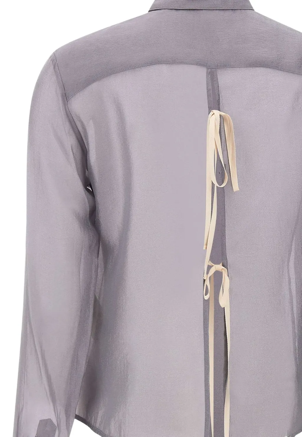 Sheer Button-Up Shirt