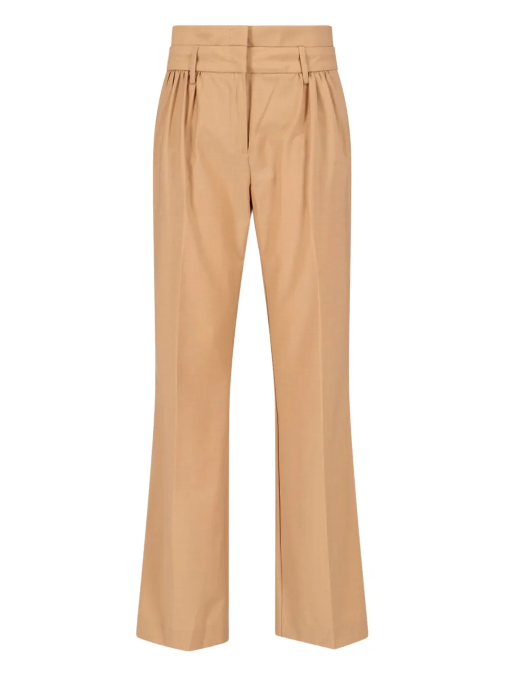 High-Waisted Pleated Trousers