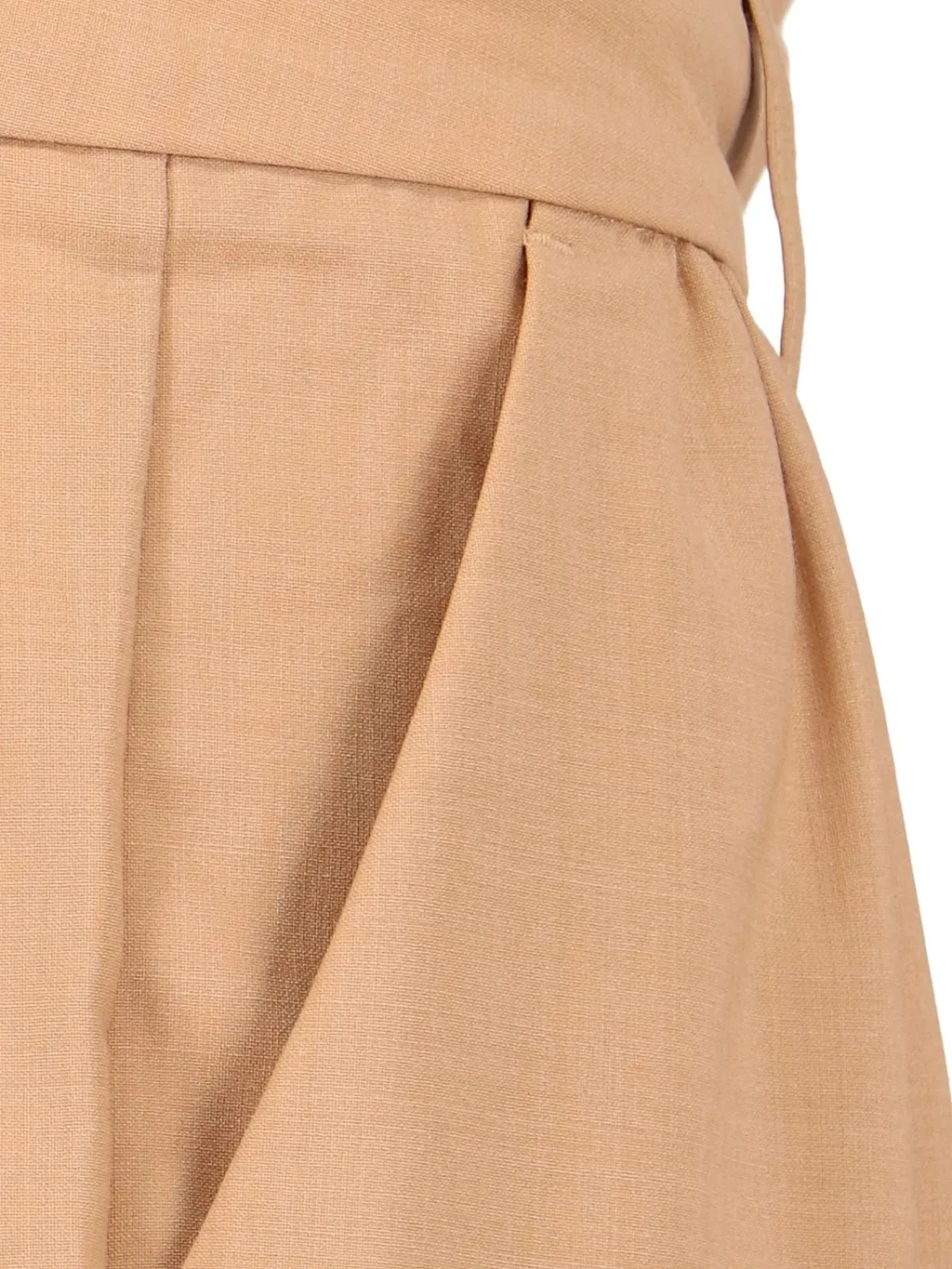 High-Waisted Pleated Trousers