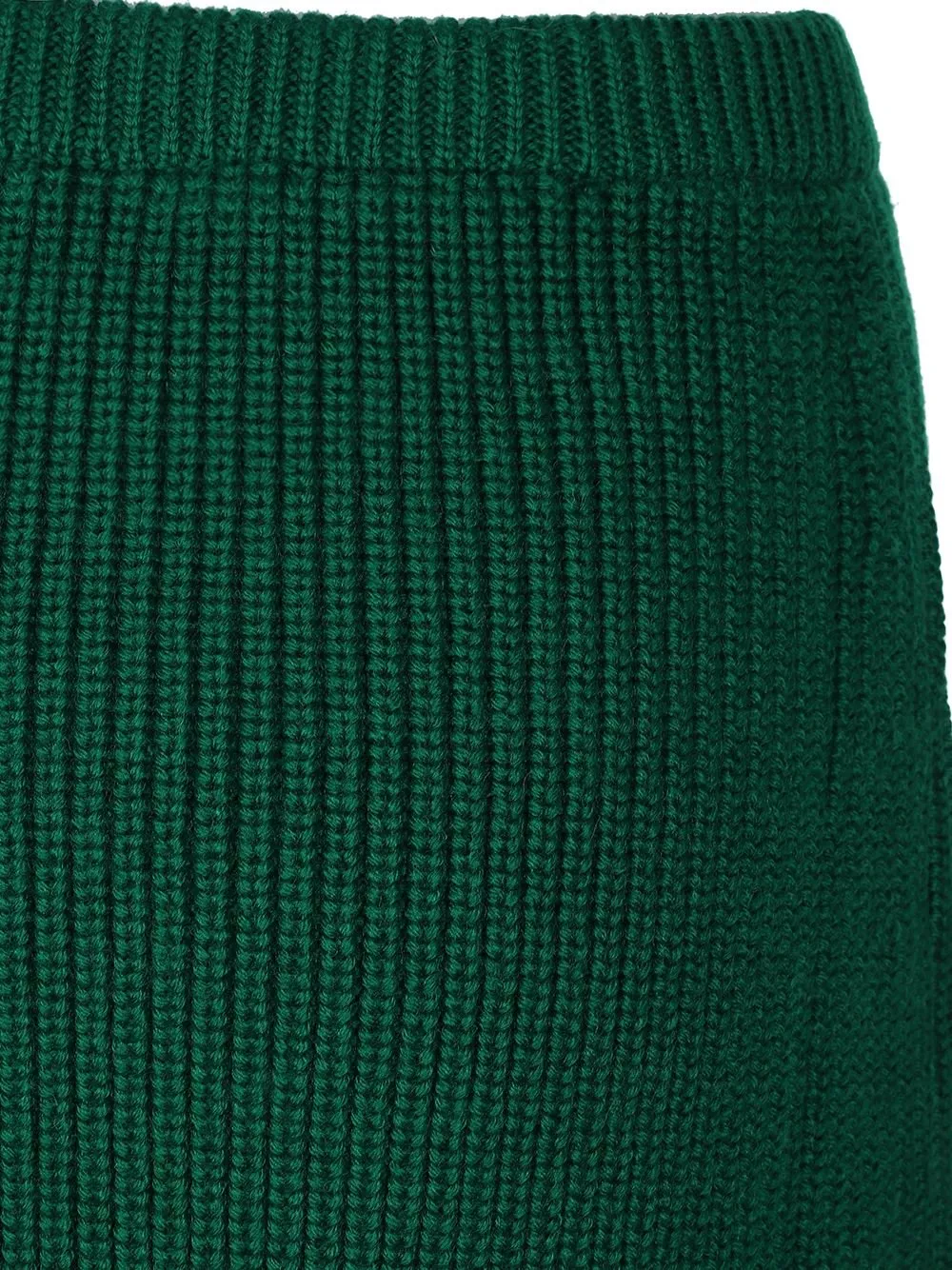 Ribbed Knit Midi Skirt
