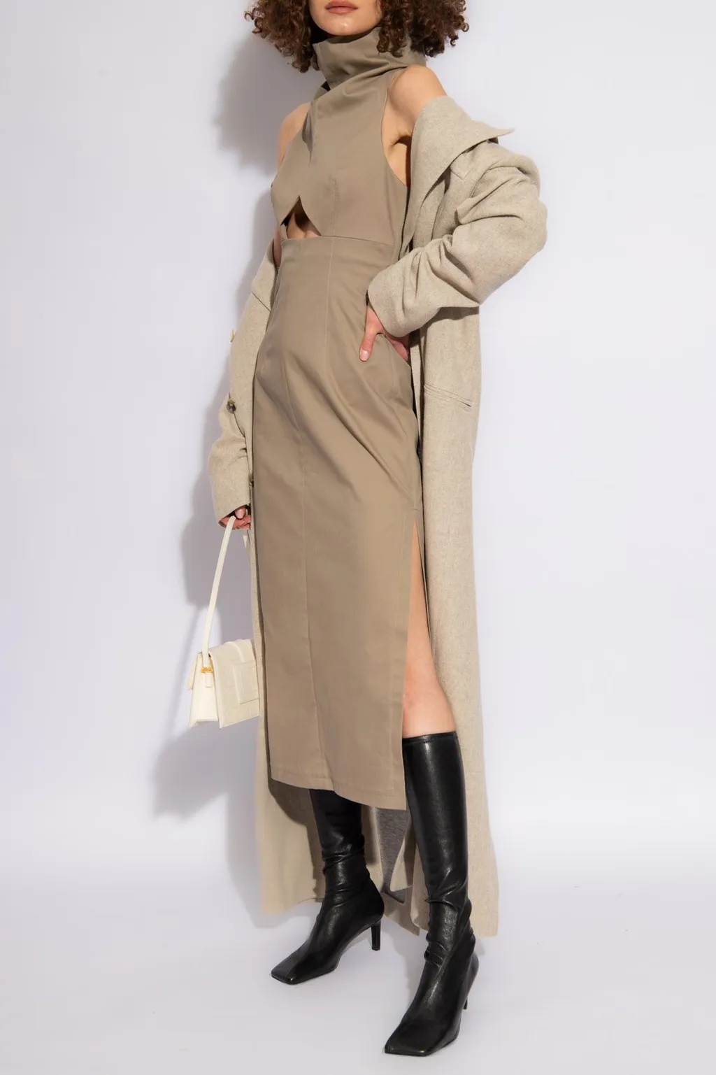 Midi Dress With Cut-Out