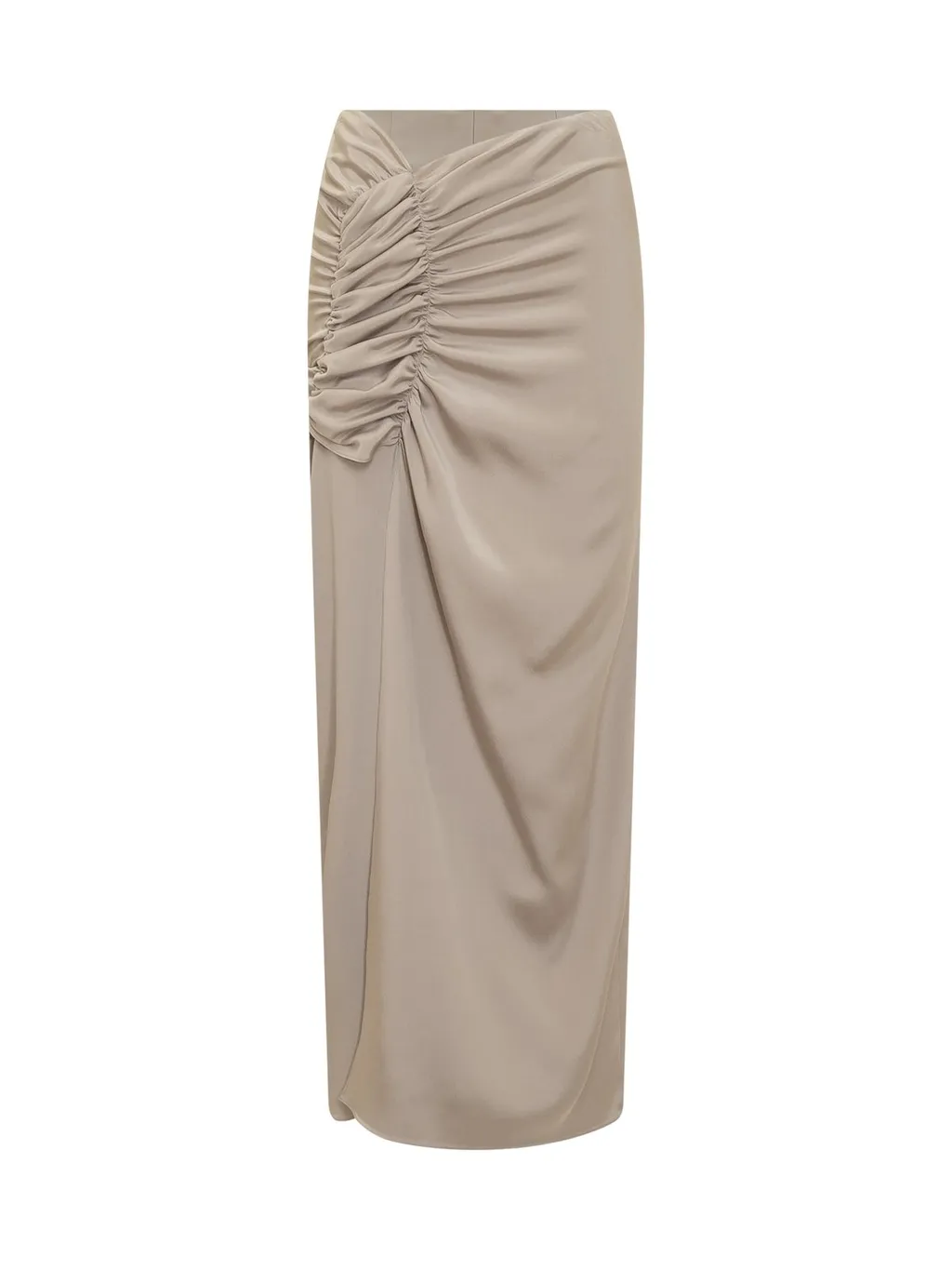 Ruched Maxi Skirt