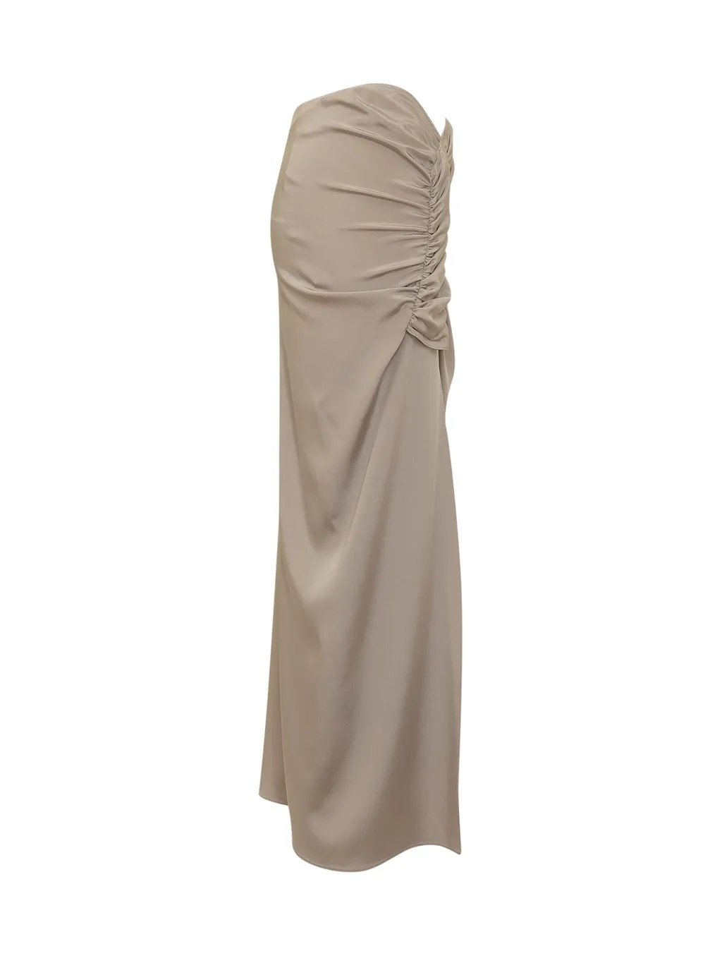 Ruched Maxi Skirt