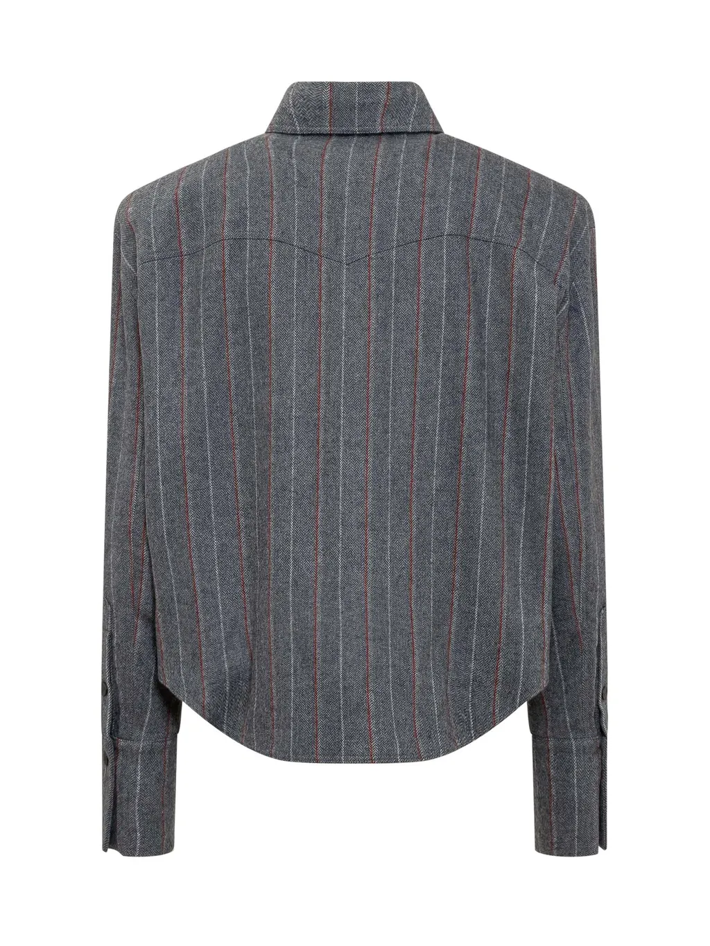 High-Waisted Flared Trousers