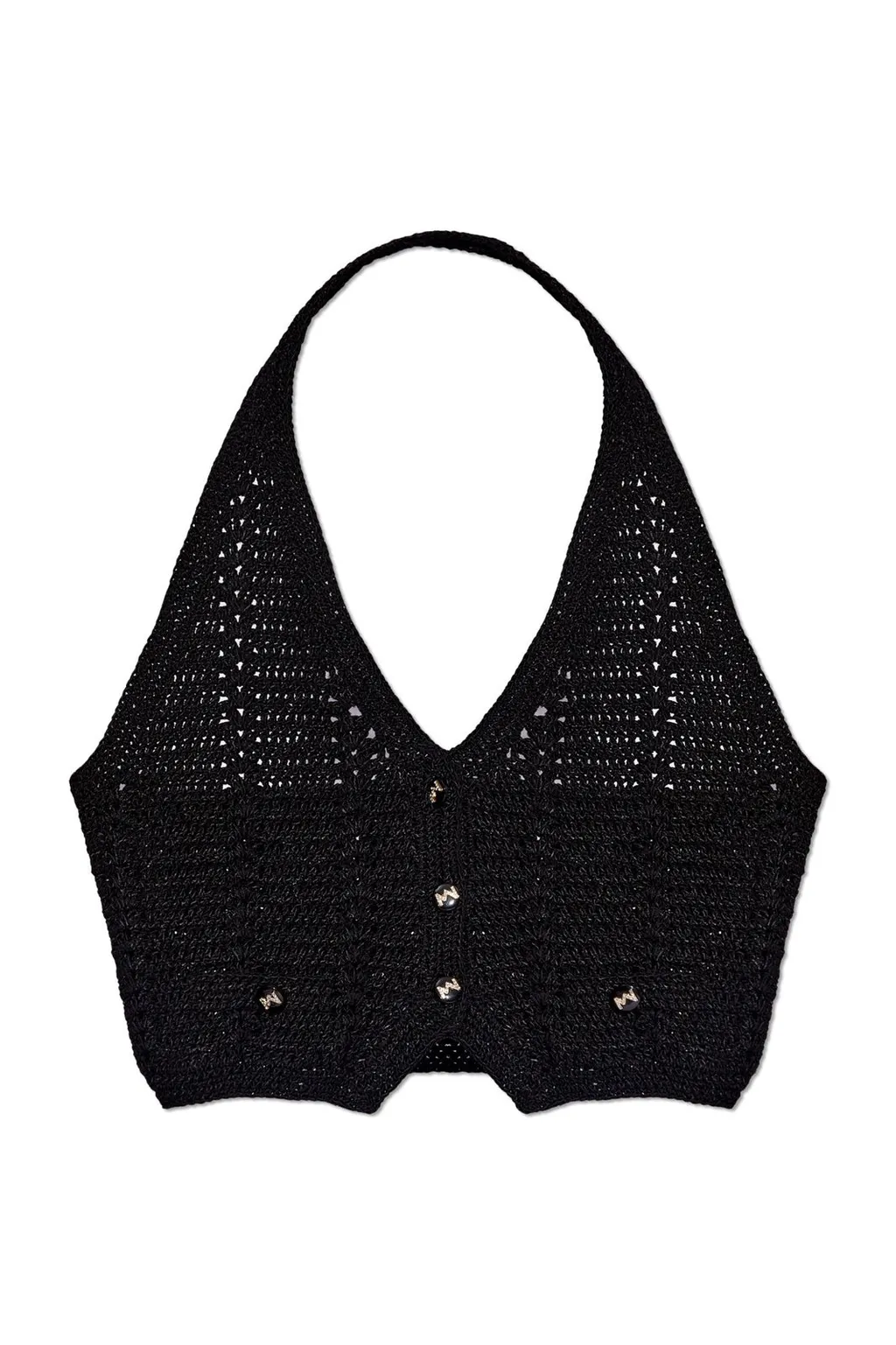 Cropped Halter Vest
