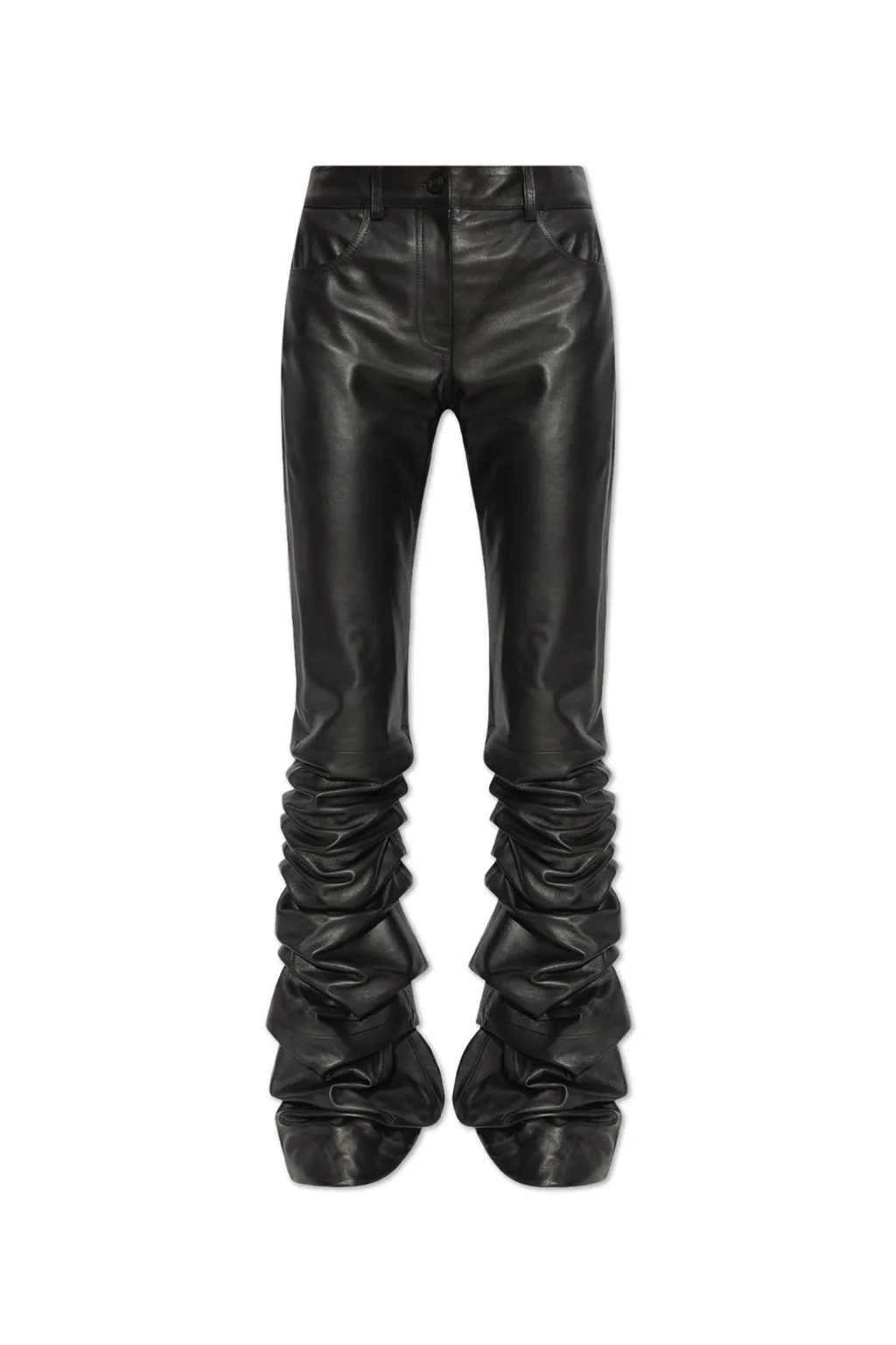 Ruched Flare Trousers