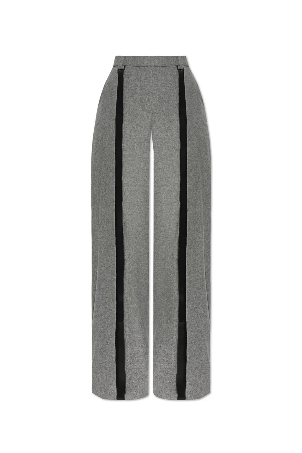 Wide-Leg Trousers With Contrast Trim