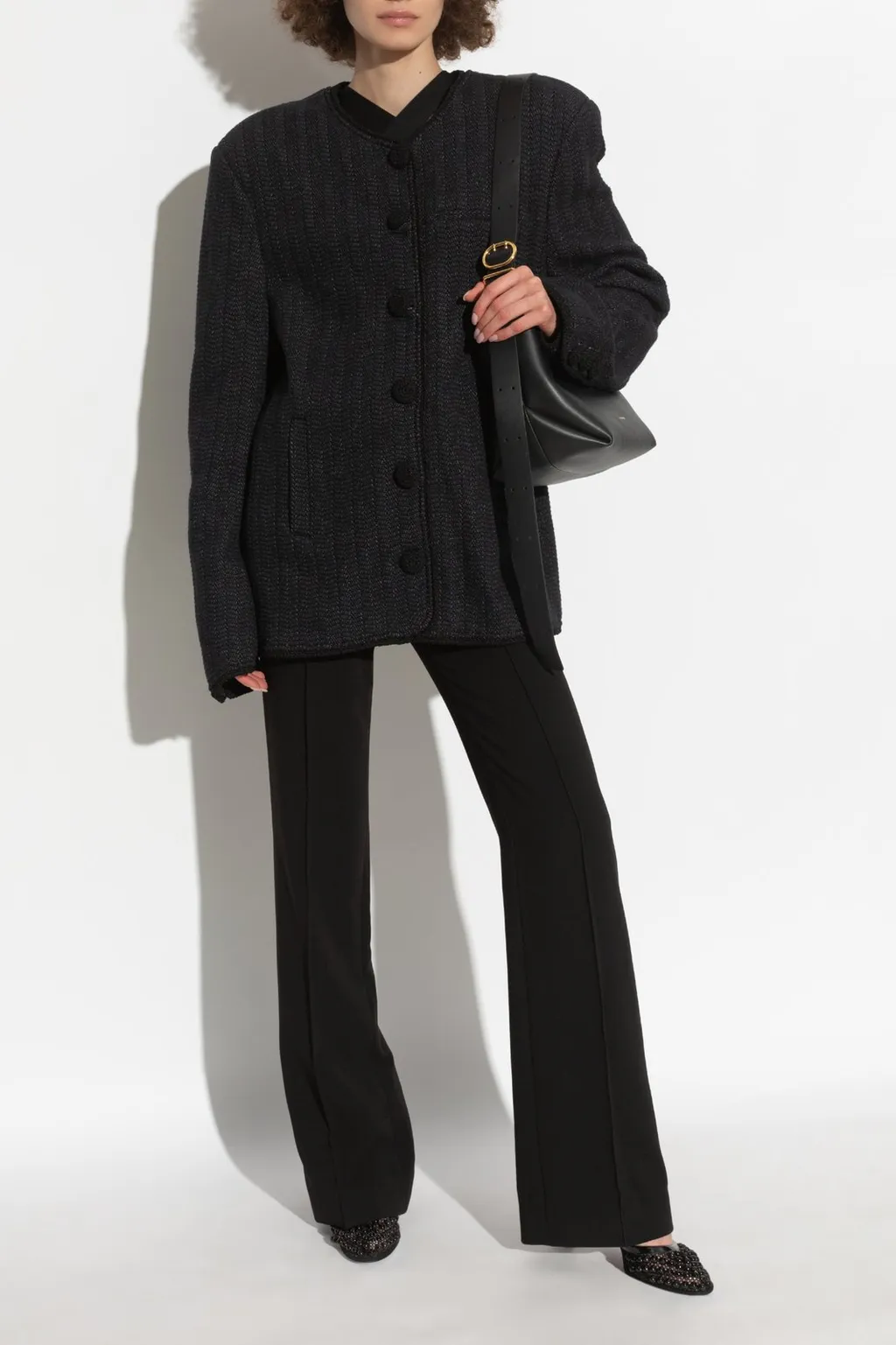 Collarless Jacket