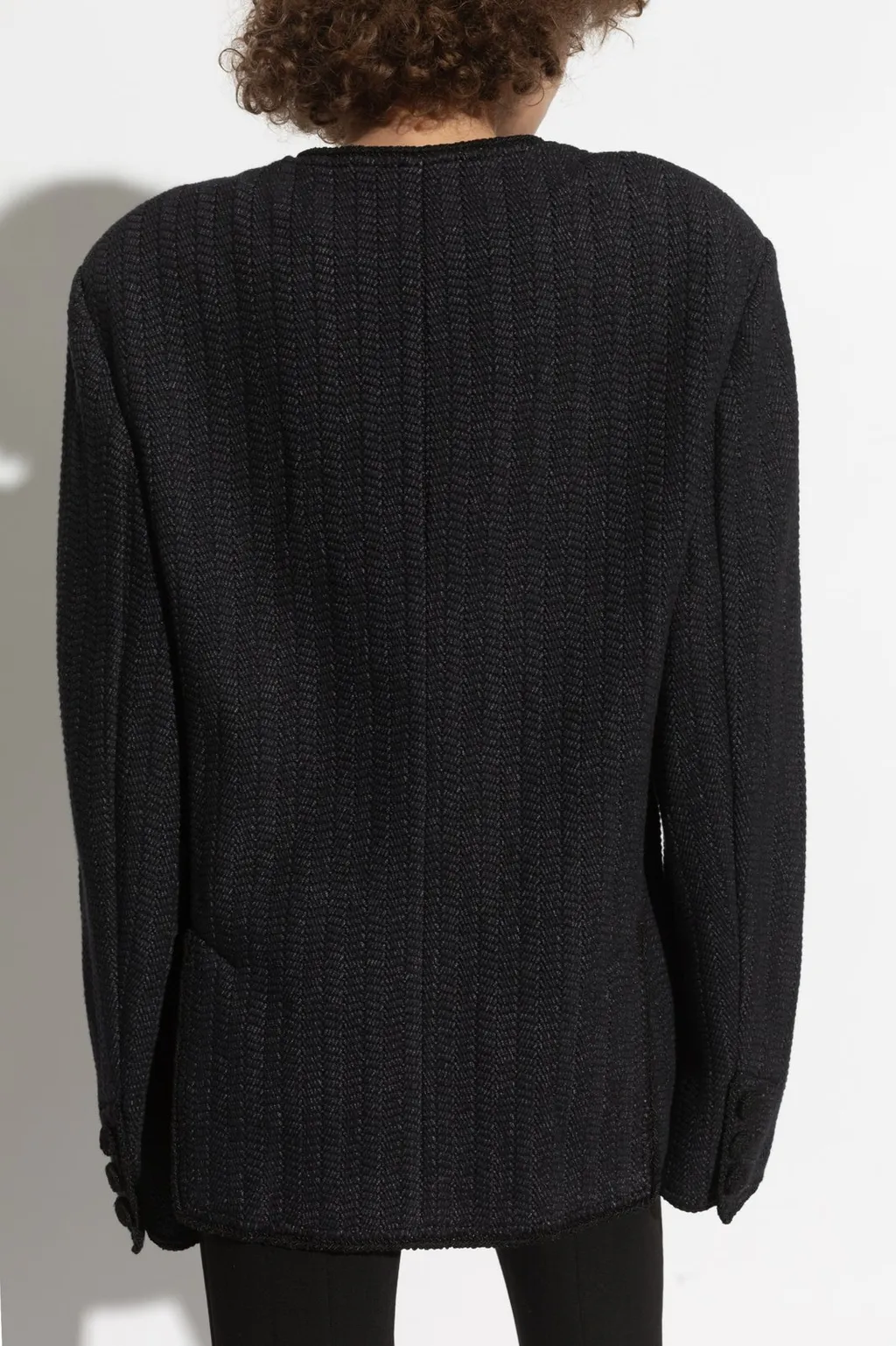 Collarless Jacket