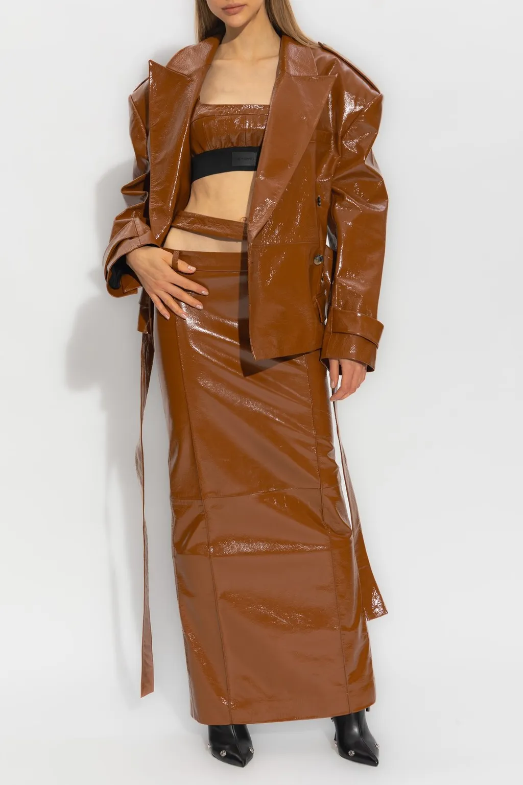 Patent Leather Crop Top