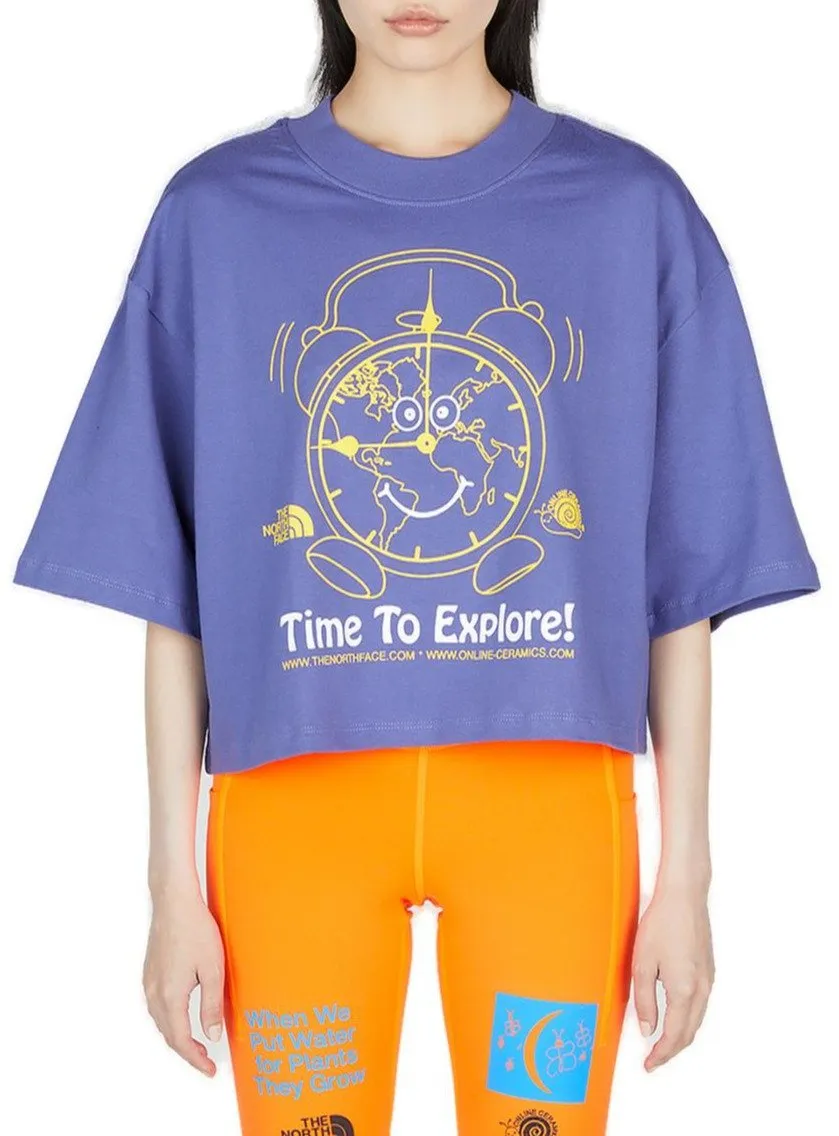 Graphic Print Cropped T-Shirt