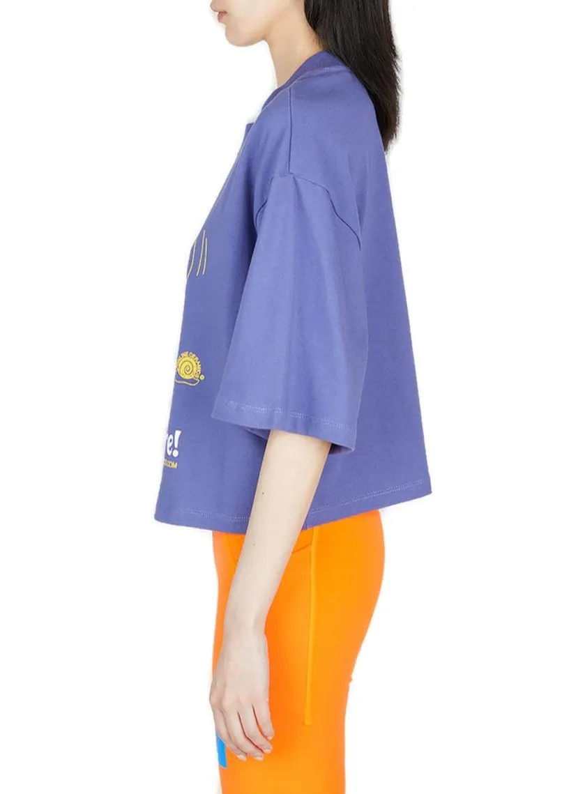 Graphic Print Cropped T-Shirt