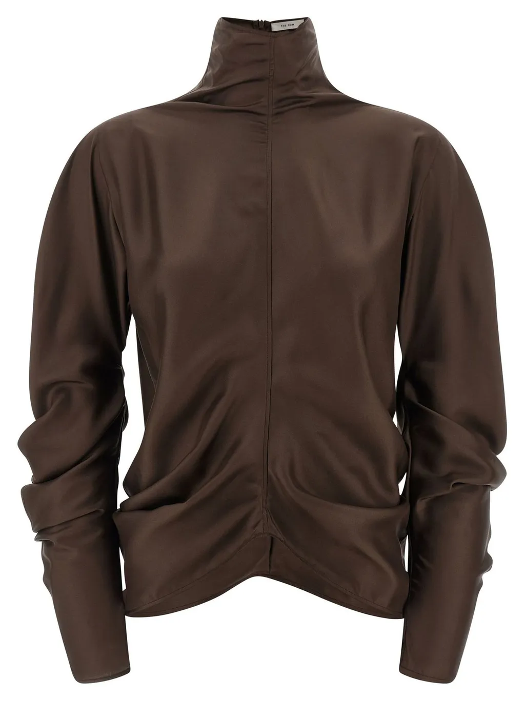Ruched Turtleneck Top