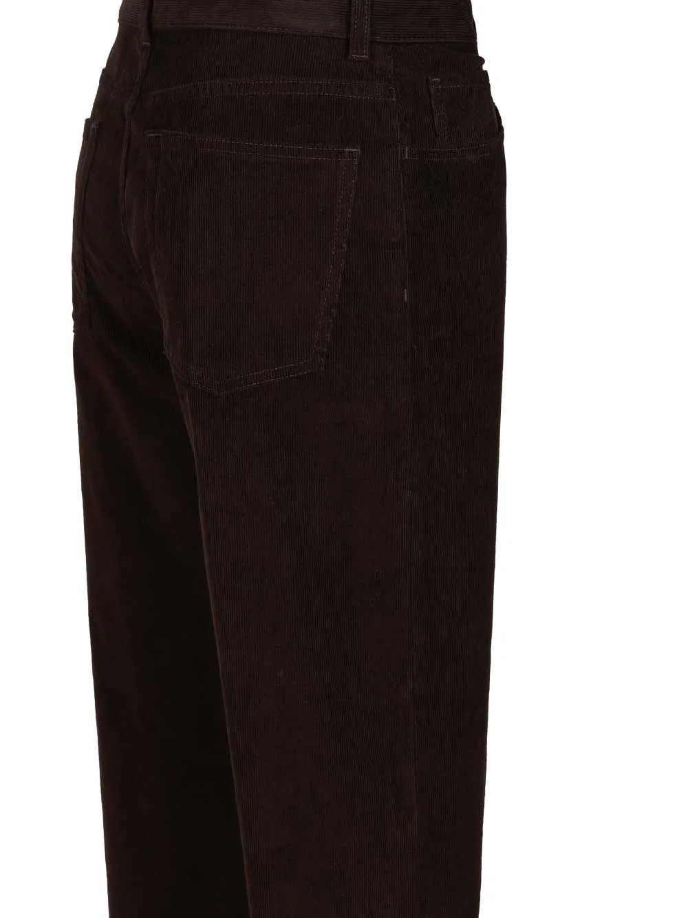 High-Waisted Wide-Leg Corduroy Pants