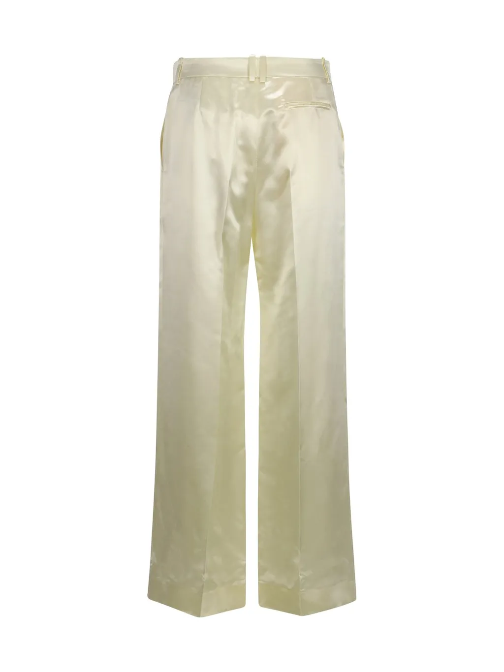 Wide-Leg Satin Trousers