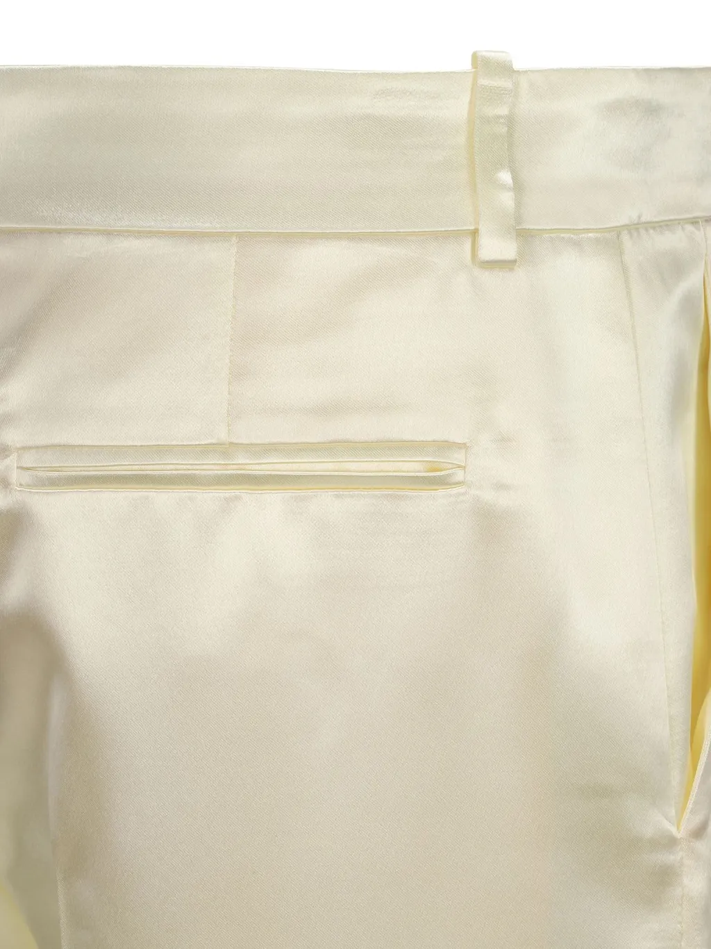 Wide-Leg Satin Trousers