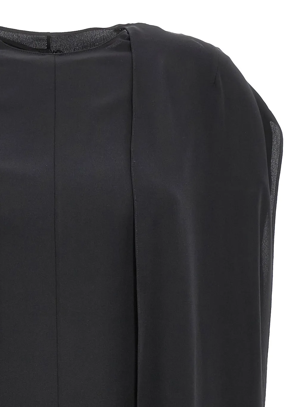 Sleeveless Cape Dress