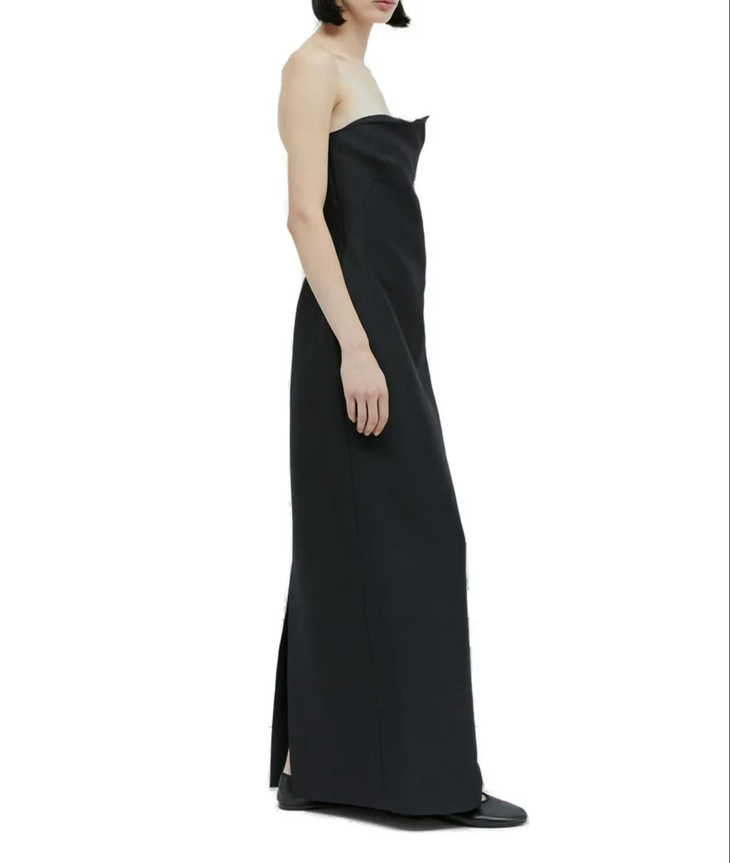 Strapless Column Gown