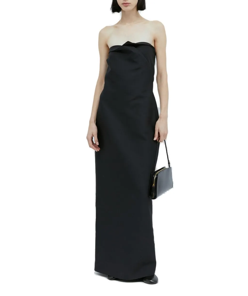 Strapless Column Gown