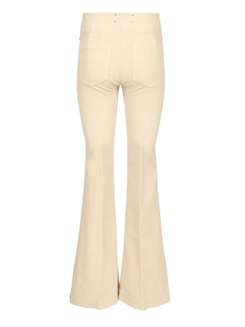 High-Waisted Flared Trousers