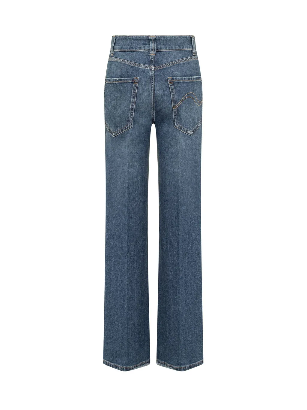 High-Waisted Straight Leg Jeans