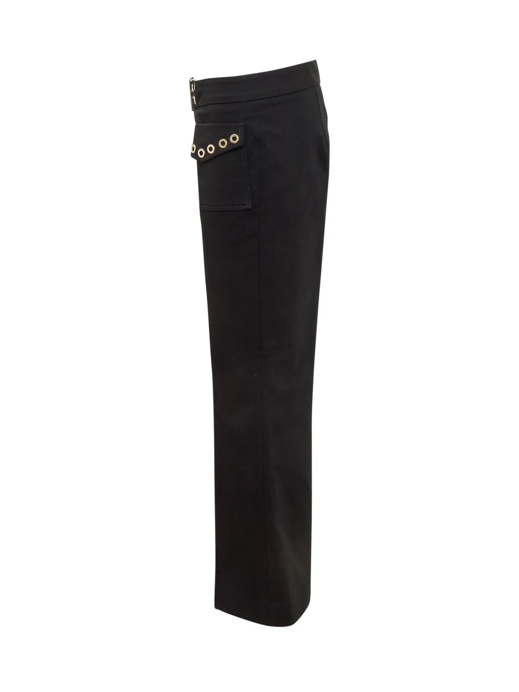 Wide-Leg Trousers With Belt