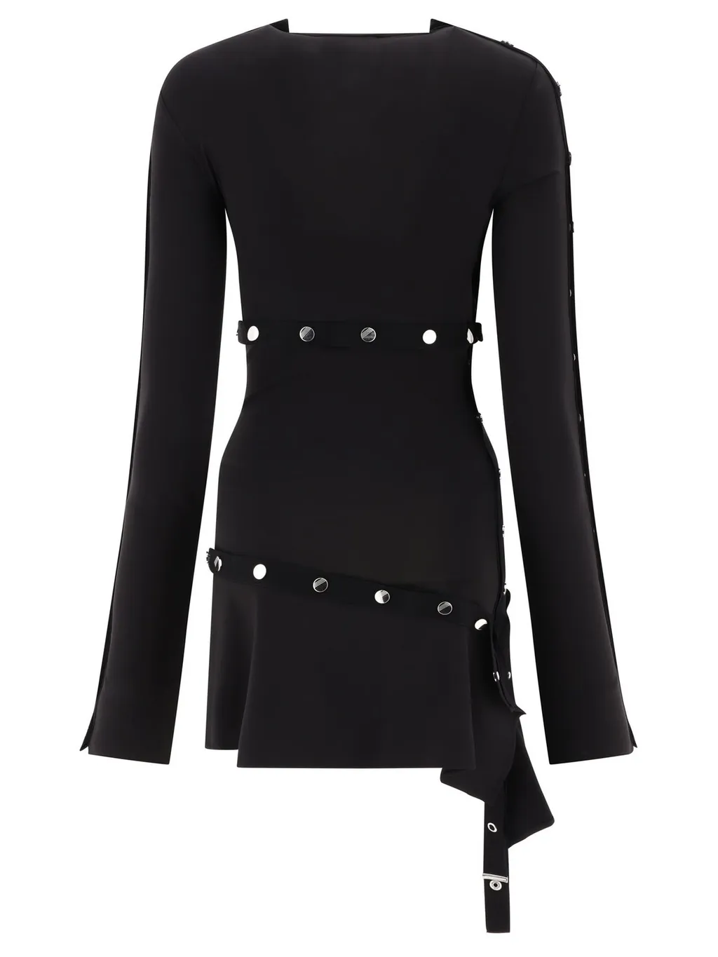 Asymmetric Dress With Studs