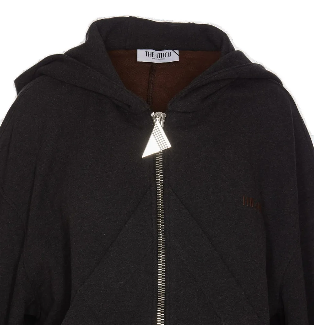 Cropped Zip-Up Hoodie