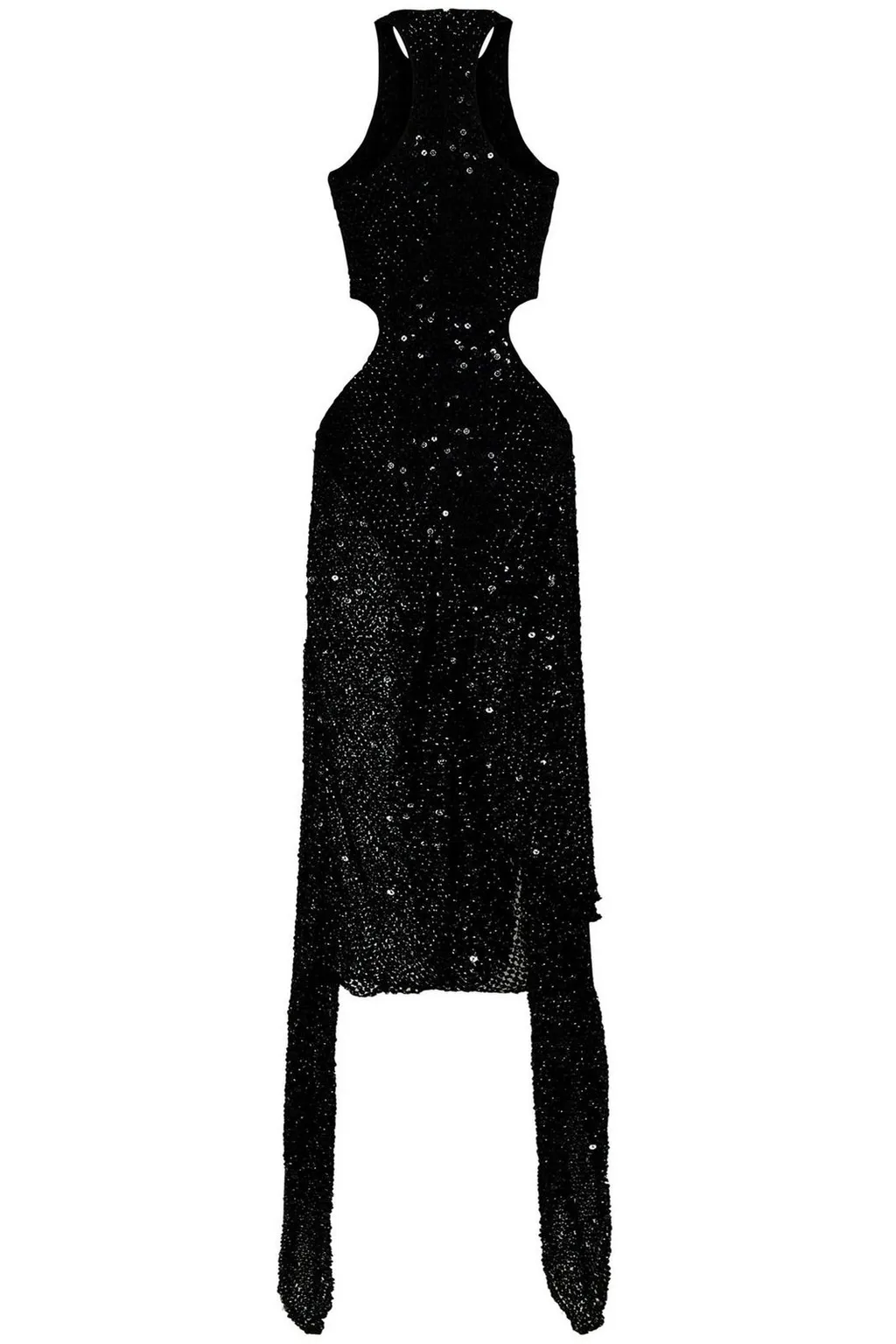 Sequin Cape Dress