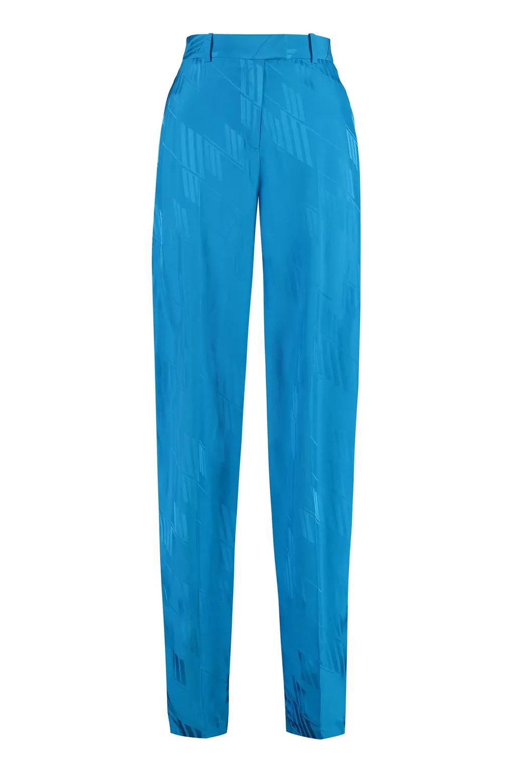High-Waisted Patterned Trousers