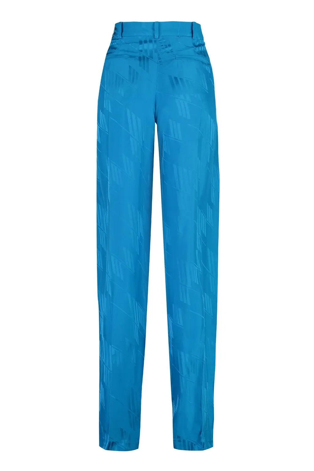 High-Waisted Patterned Trousers