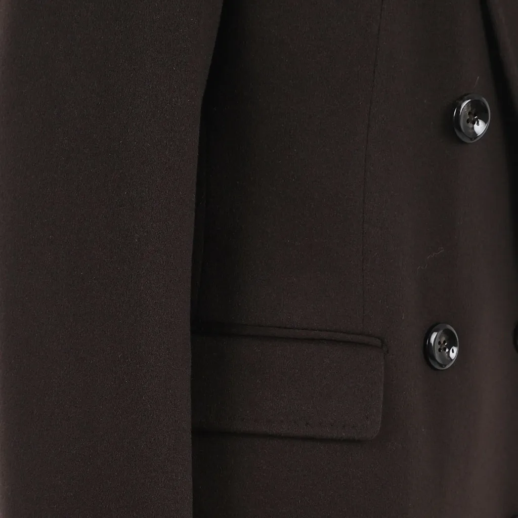 Double-Breasted Wool Coat