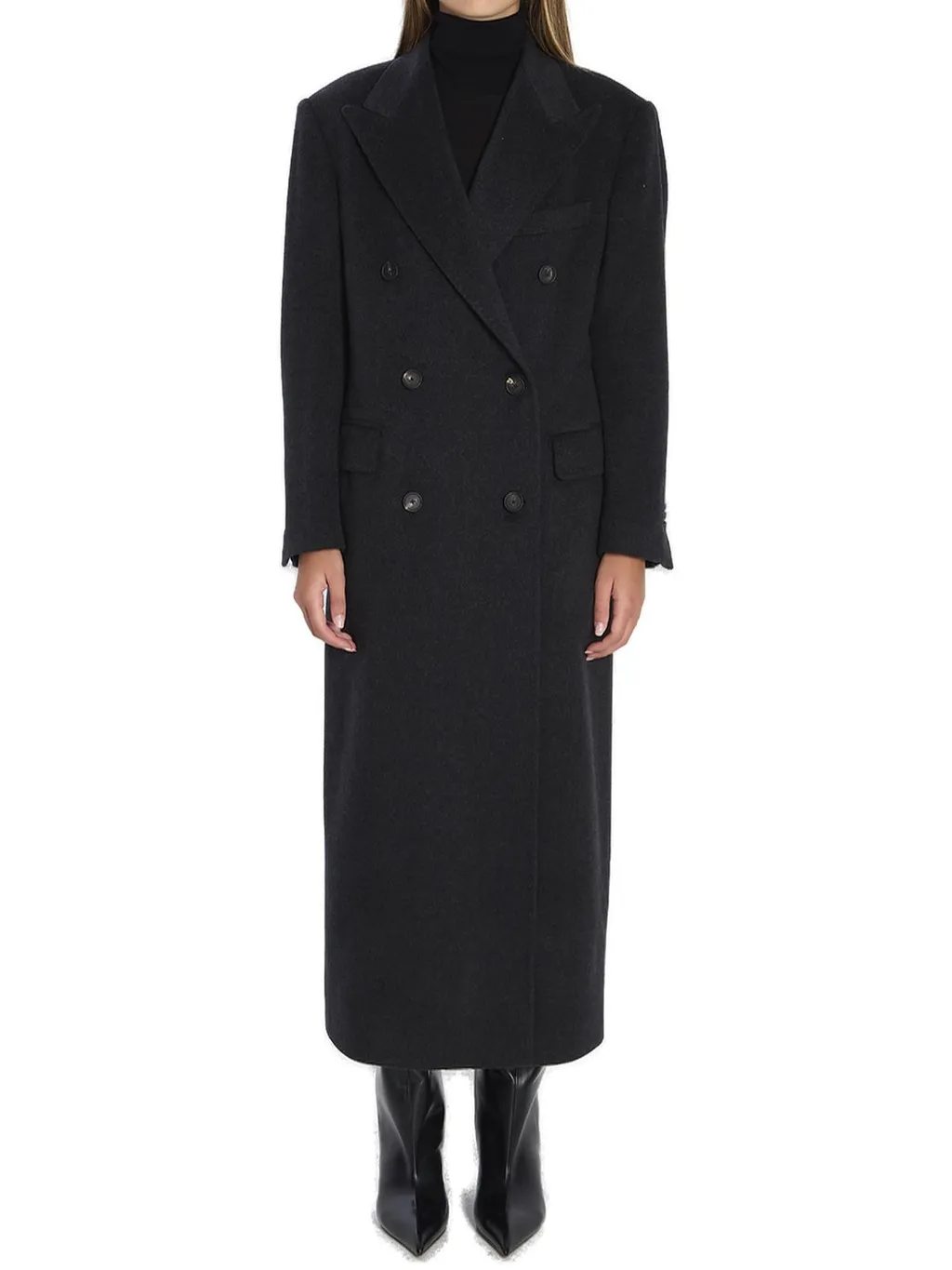 Double-Breasted Wool Coat