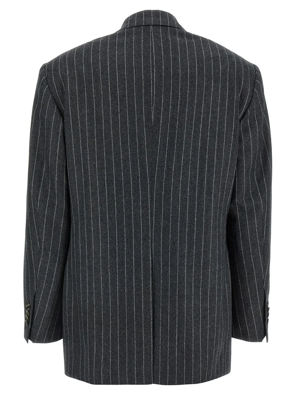 Double-Breasted Pinstripe Suit