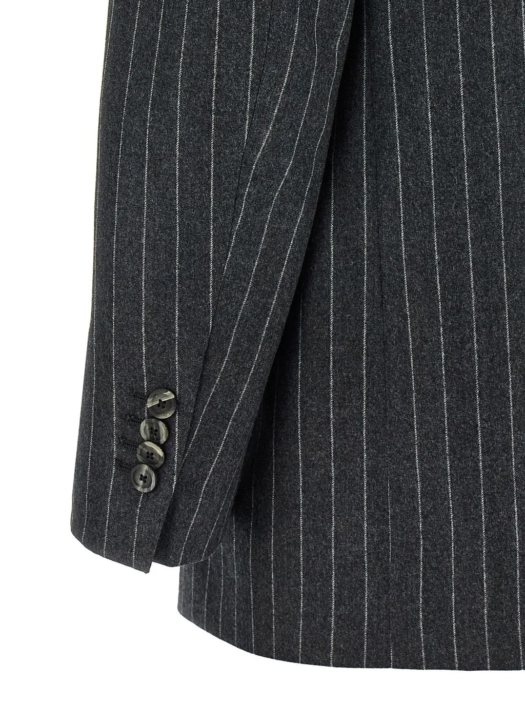 Double-Breasted Pinstripe Suit