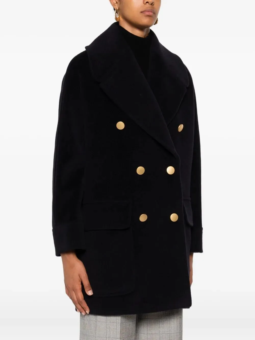Double-Breasted Wool Coat