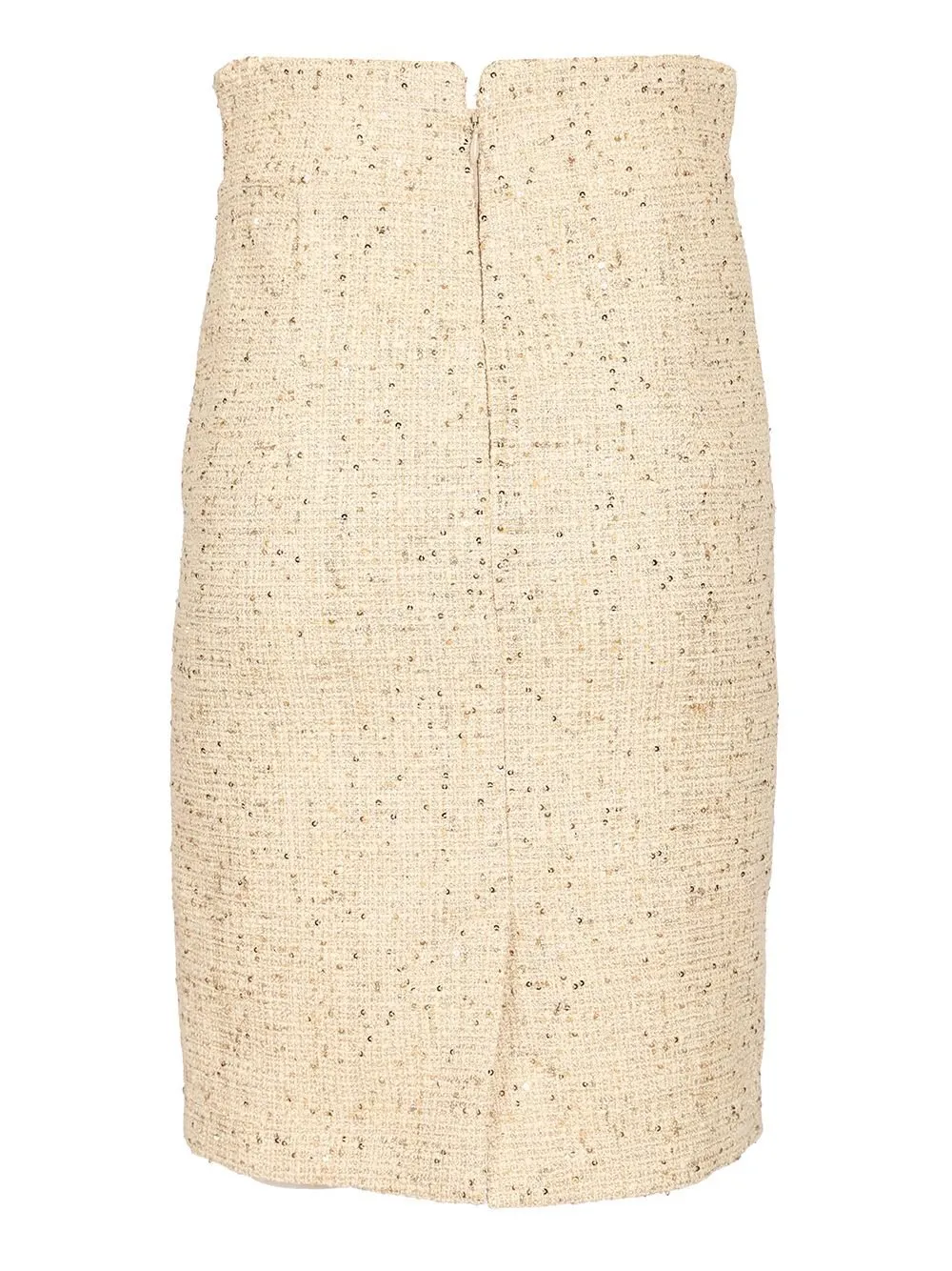 Sequin Tweed Pencil Skirt