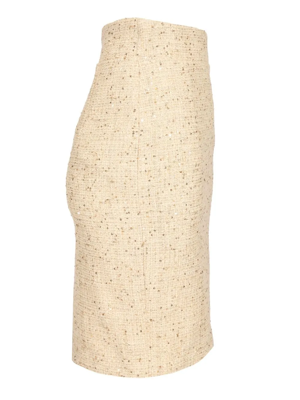 Sequin Tweed Pencil Skirt