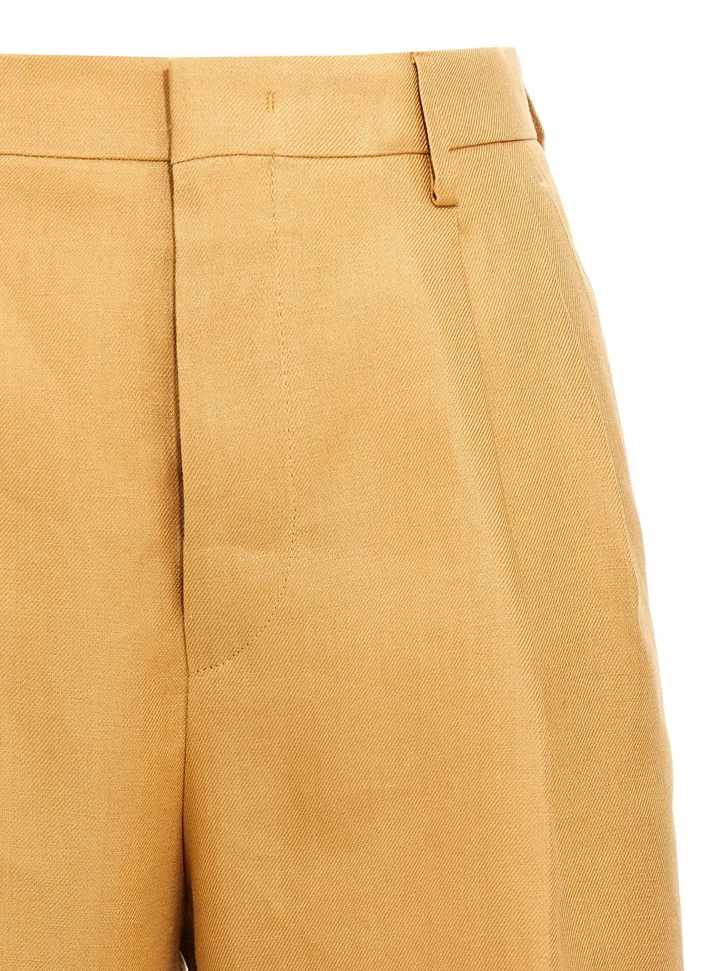 Pleated Wide-Leg Culottes