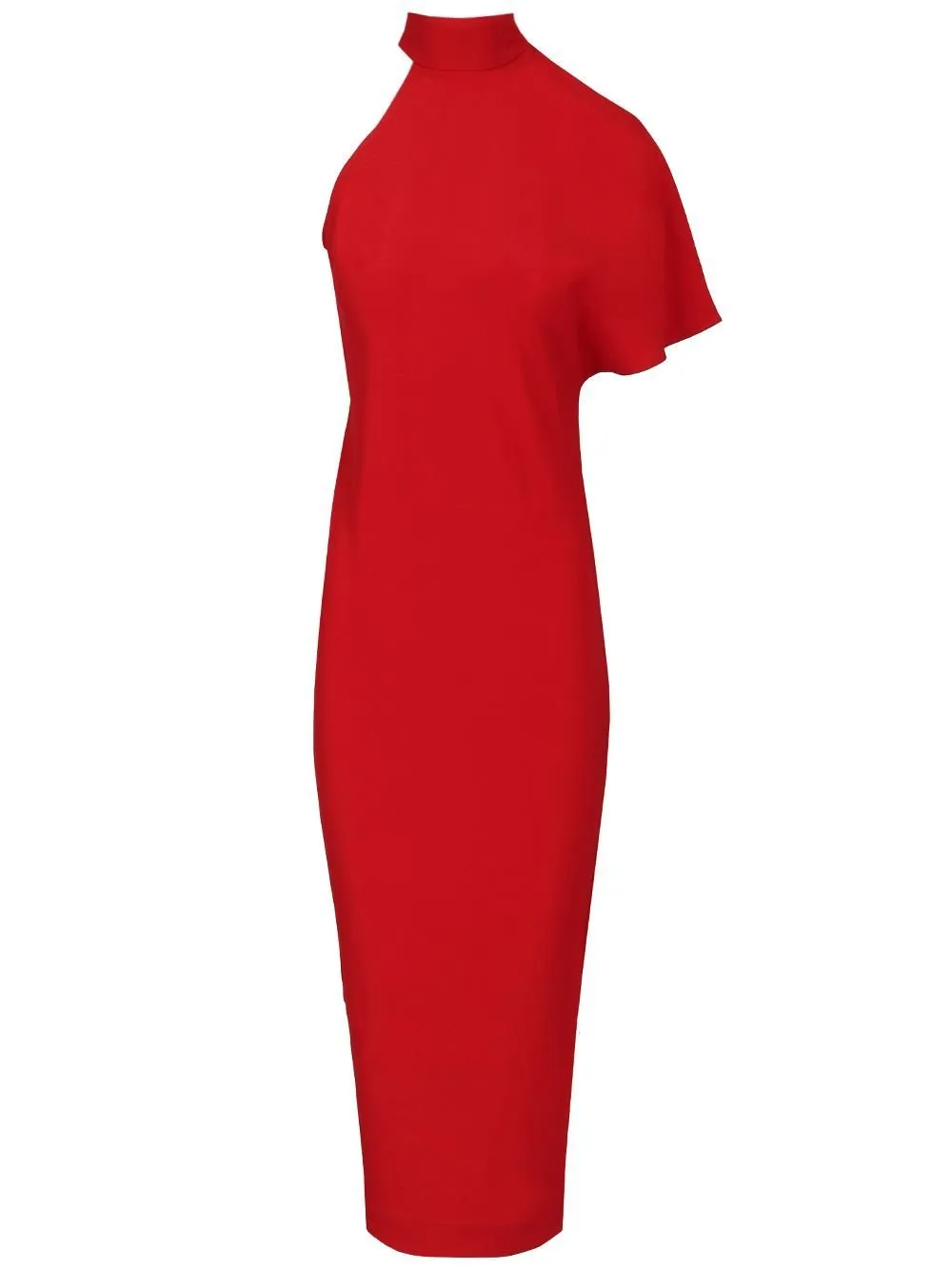One-Shoulder Midi Dress