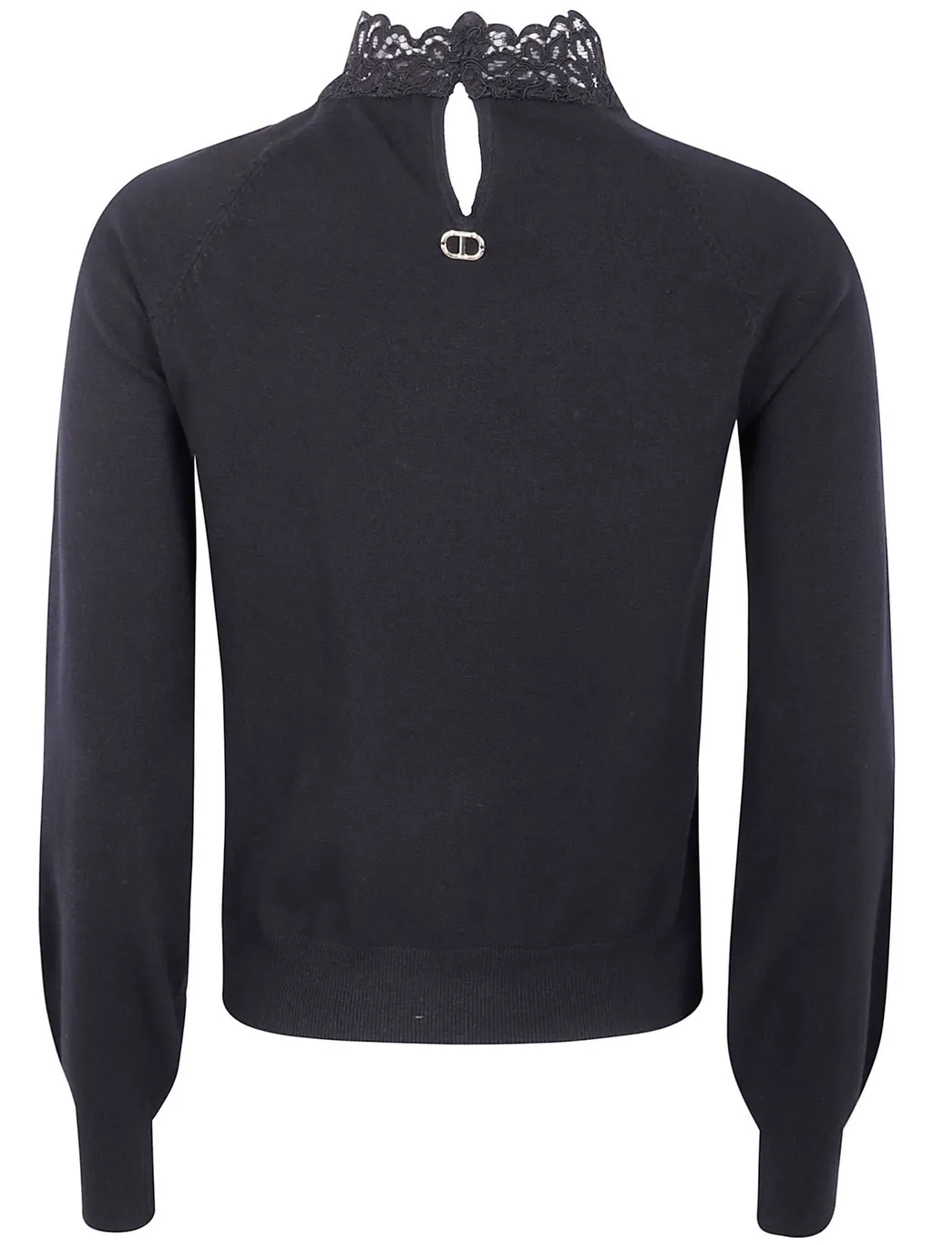 Sweater With Lace Collar