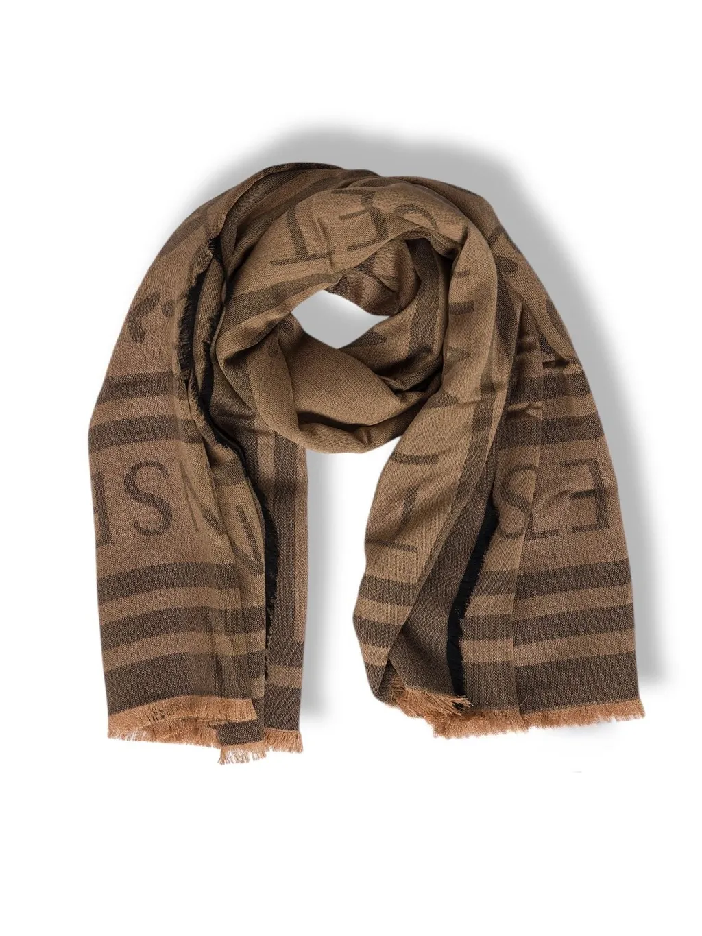 Scarf With Logo Print