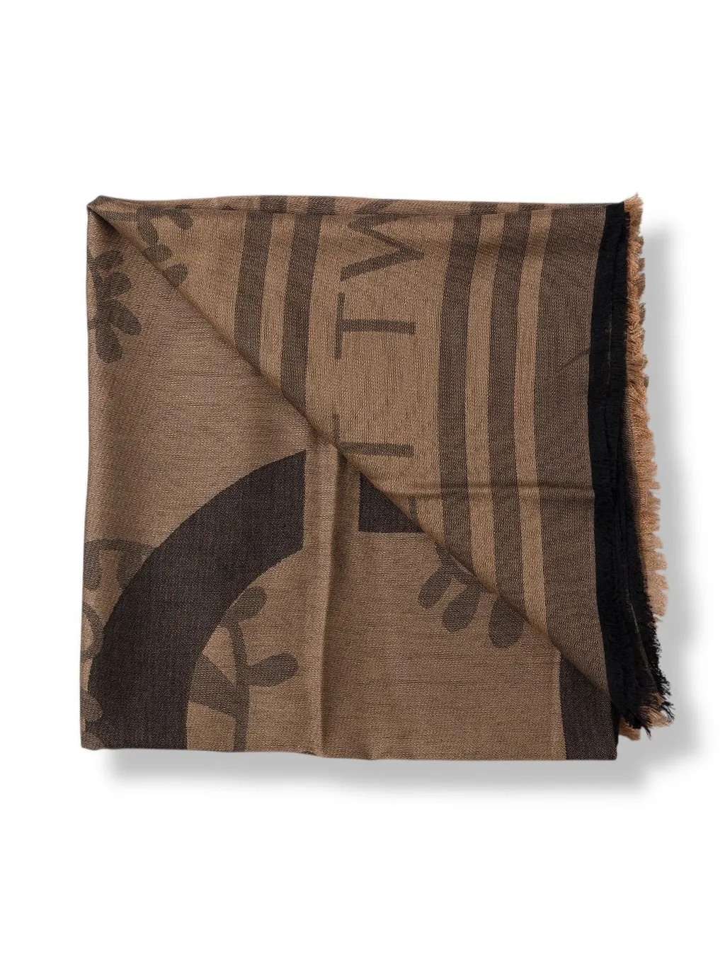 Scarf With Logo Print
