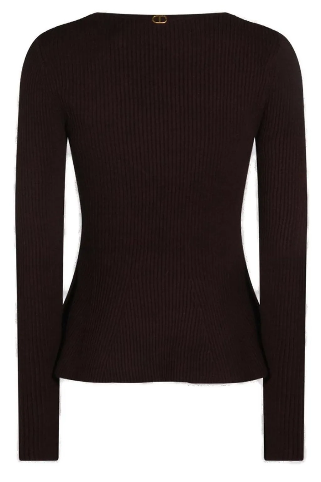 Ribbed Peplum Top