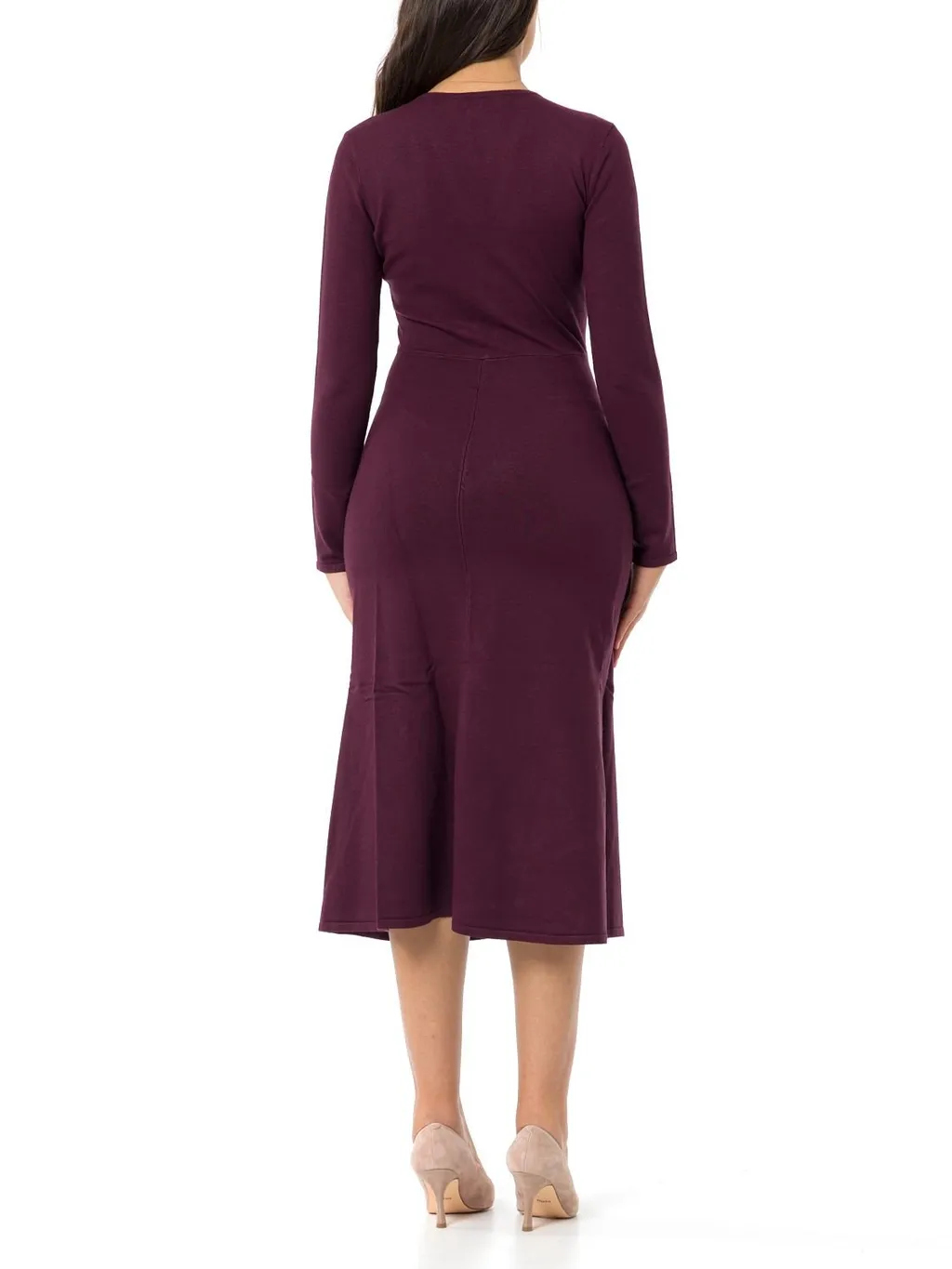 Midi Dress With Cutout And Gold Hardware