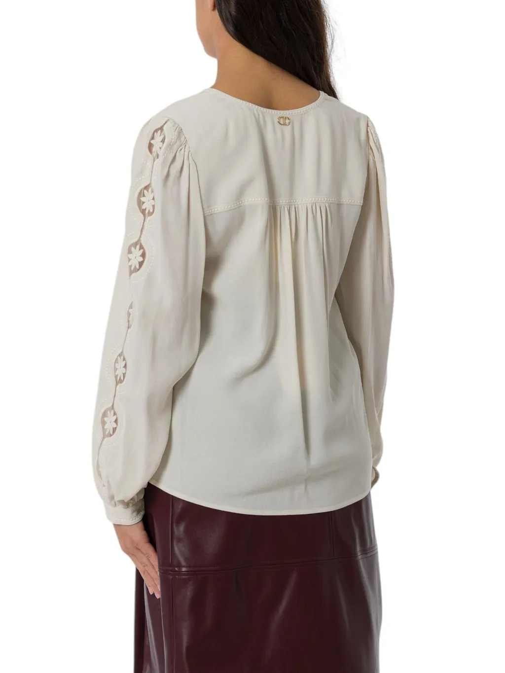 Long Sleeve Blouse With Embroidery