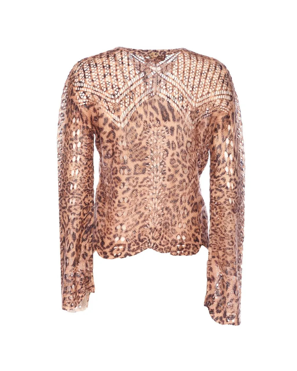 Leopard Print Knit Sweater