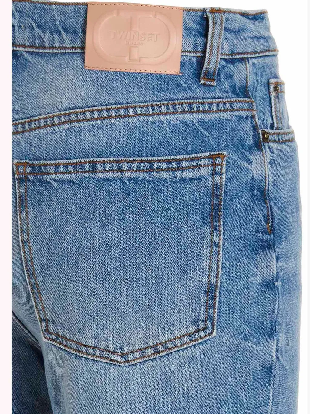 High-Waisted Straight-Leg Jeans